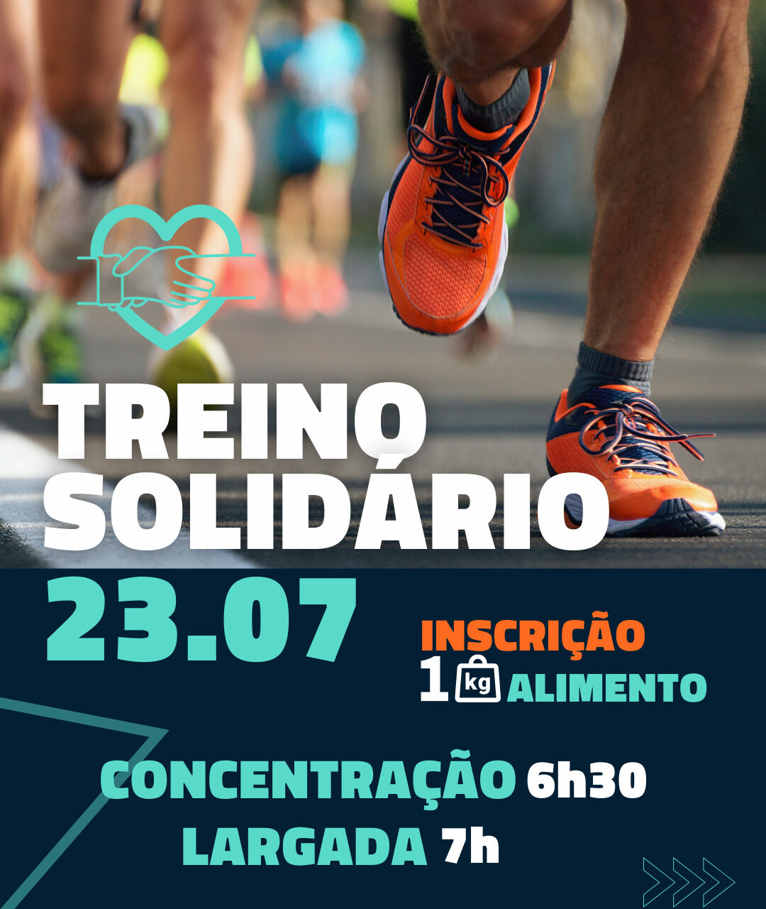 Instituto Salus Vita promove treino solidário neste domingo (23)